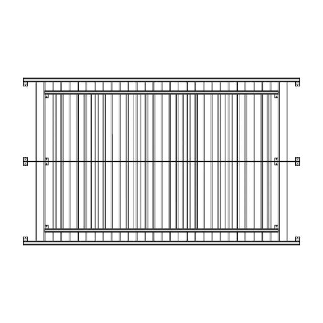 CAD Model of Balcony Railing for Engineering Projects