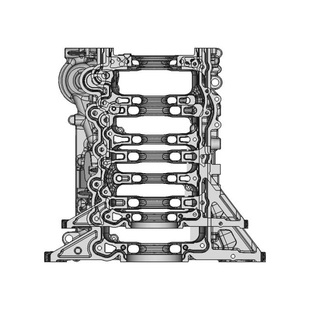 CAD Model of Engine Block for Engineering Projects