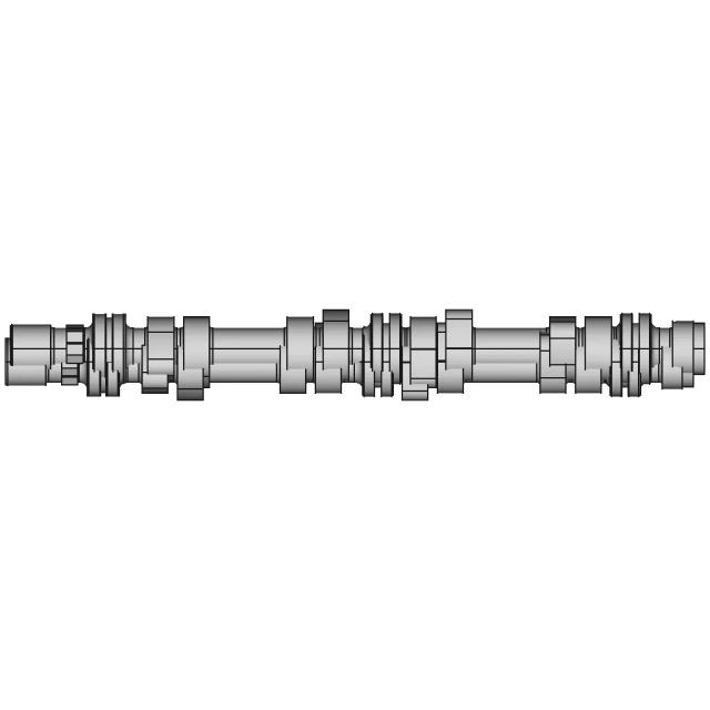 CAD Model of Camshaft for Engineering Projects