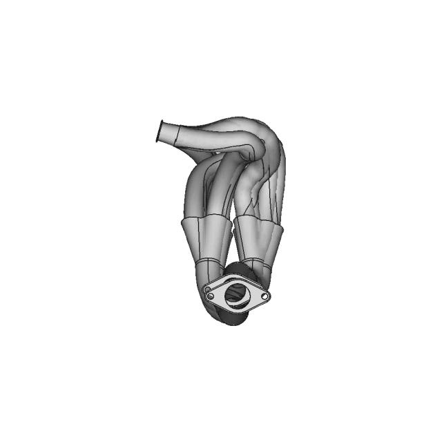 CAD Model of Exhaust Manifold for Engineering Projects