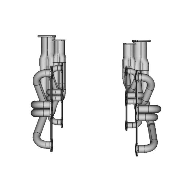 CAD Model of Exhaust Manifold-Headers for Engineering Projects