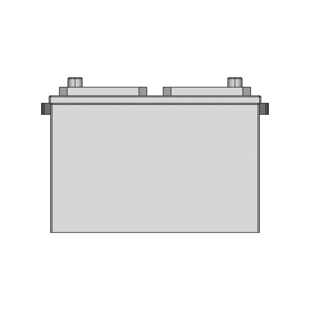 CAD Model of Car Battery 34-2 for Engineering Projects