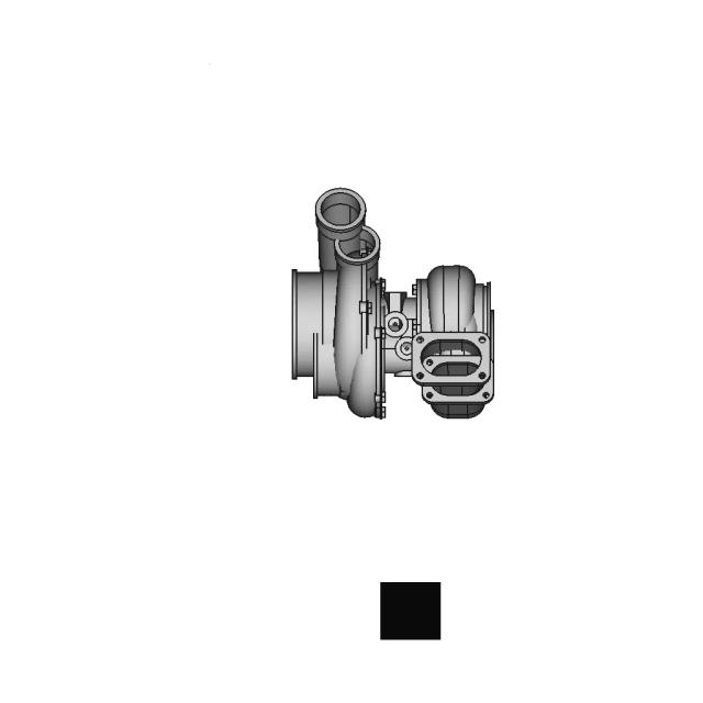 CAD Model of Turbocharger Garrett for Engineering Projects