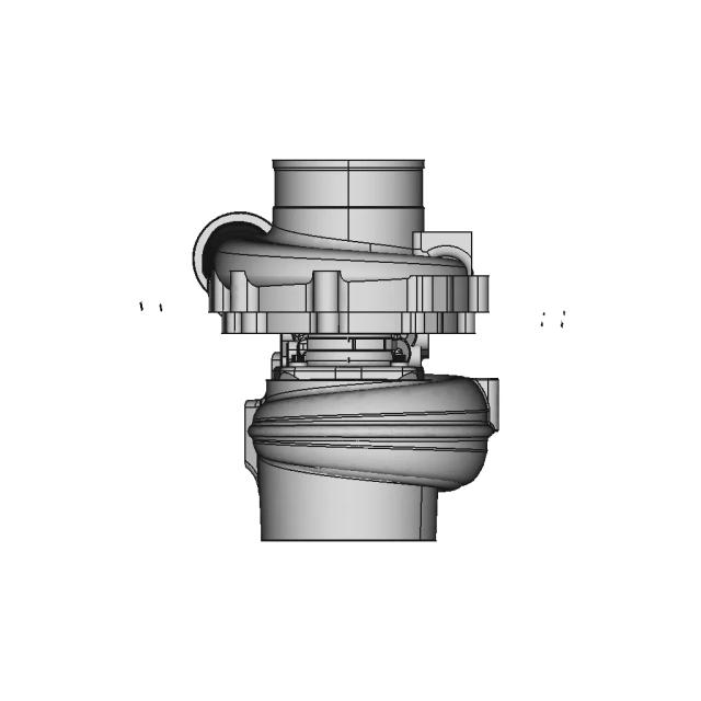 CAD Model of Turbocharger for Engineering Projects