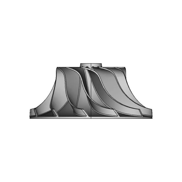 CAD Model of Turbocharger Fan for Engineering Projects