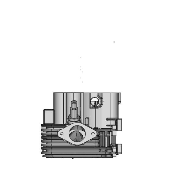 CAD Model of Single-Cylinder Head for Engineering Projects