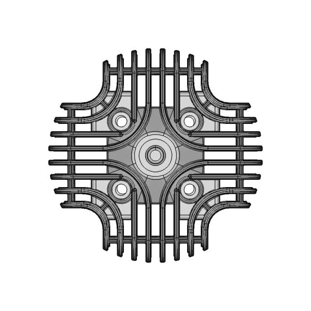 CAD Model of Cylinder Head for Engineering Projects