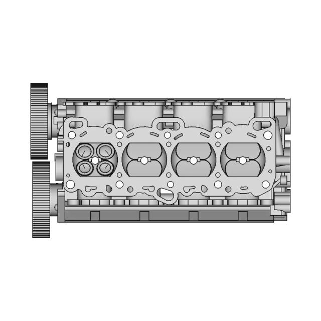 CAD Model of 4G63 Cylinder Head for Engineering Projects