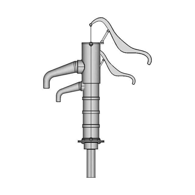 CAD Model of Hand Water Pump for Engineering Projects