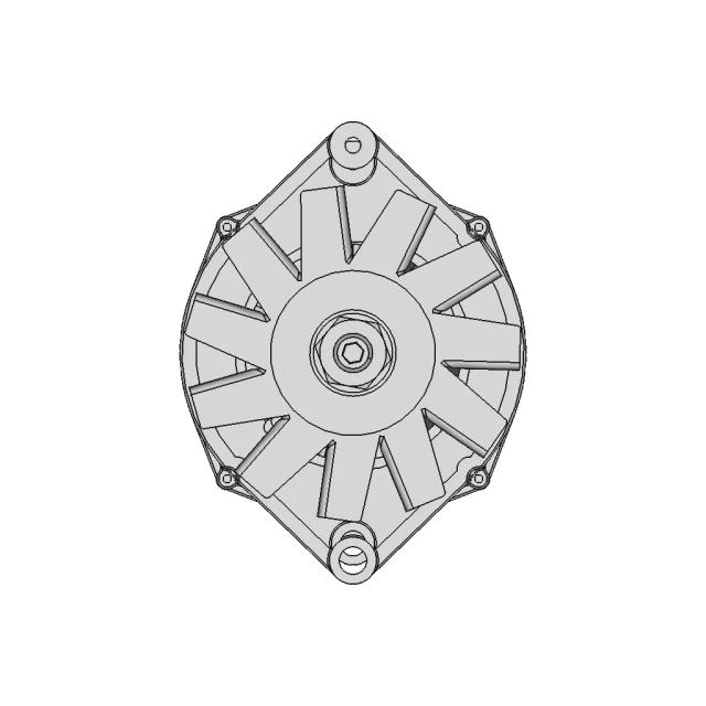 CAD Model of Alternator for Engineering Projects