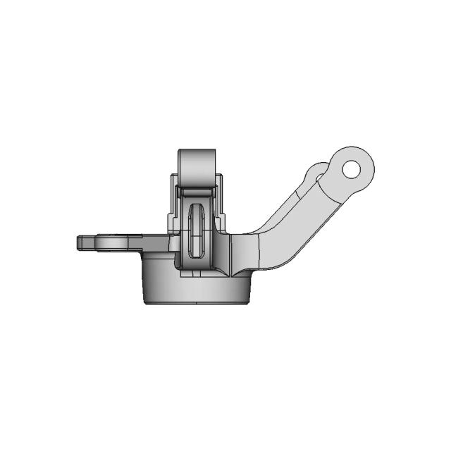 CAD Model of Steering Knuckle for Engineering Projects