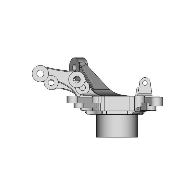 CAD Model of Steering Knuckle for Engineering Projects
