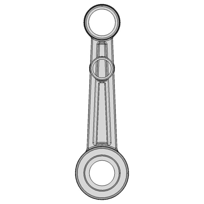 CAD Model of Connecting Rod for Engineering Projects