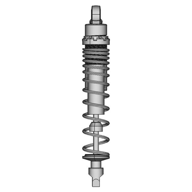 CAD Model of Shock Absorber (Damper) for Engineering Projects