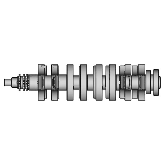 CAD Model of Crankshaft for Engineering Projects