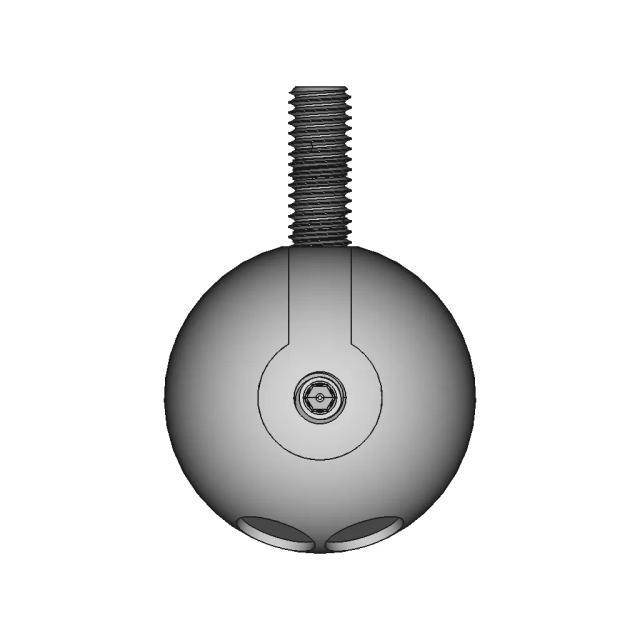 CAD Model of Ball Joint for Engineering Projects