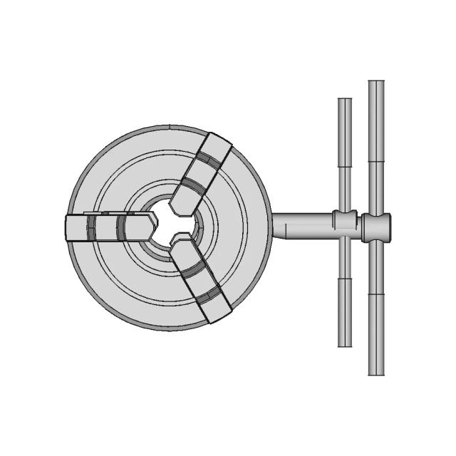 CAD Model of Lathe Chuck for Engineering Projects
