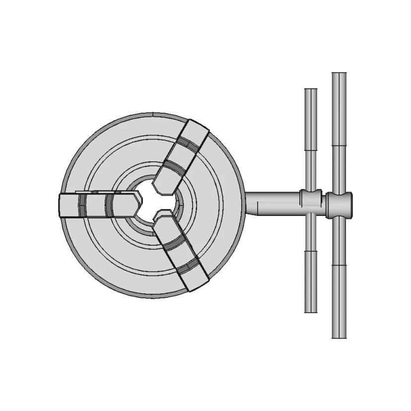 CAD Model of Lathe Chuck for Engineering Projects