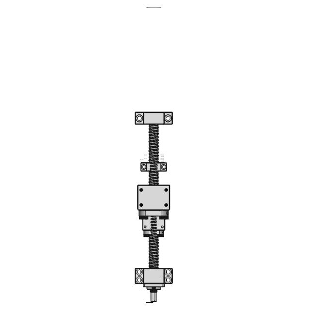 CAD Model of Sfu1605 Ball Screw Assembly for Engineering Projects