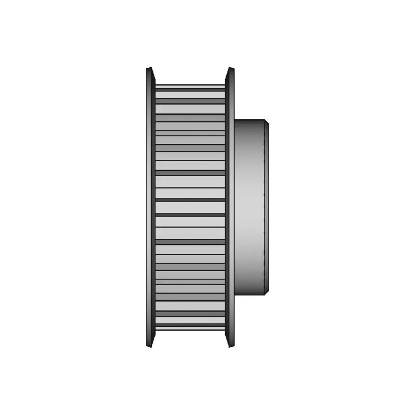 CAD Model of Timing Belt Pulley for Engineering Projects