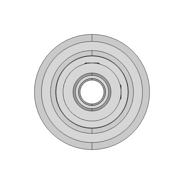 CAD Model of Htd Timing Belt Pulley for Engineering Projects