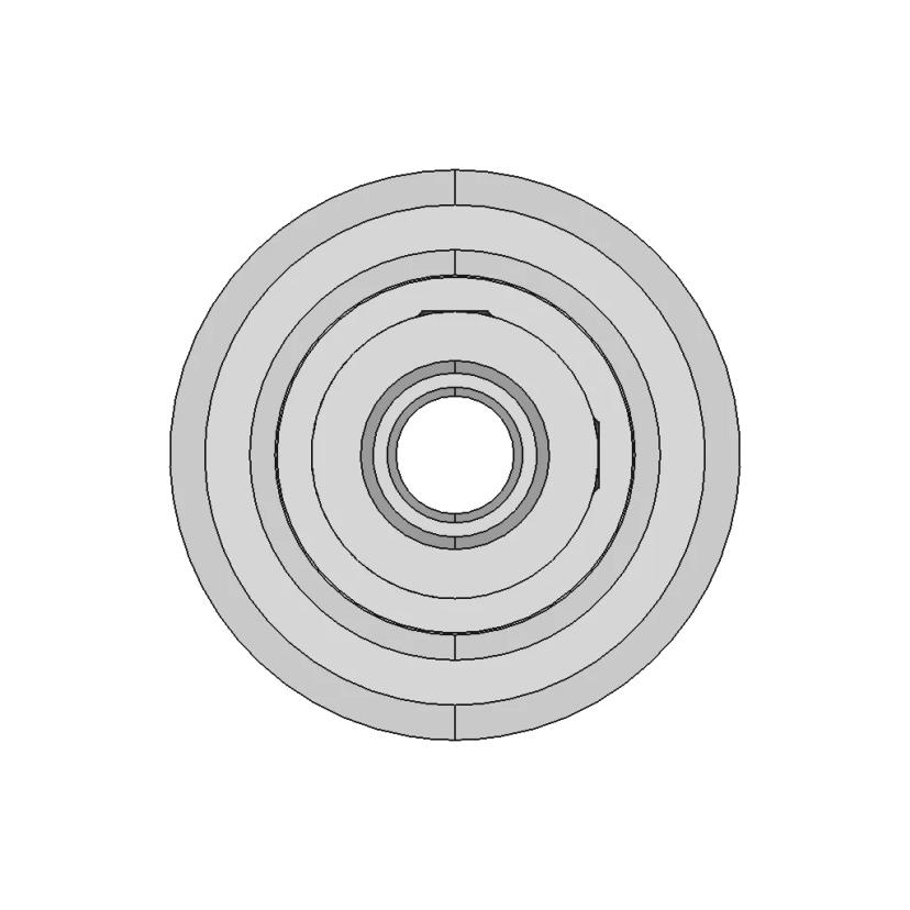 CAD Model of Htd Timing Belt Pulley for Engineering Projects
