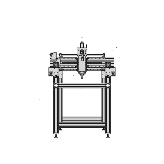 CAD Model of Cnc Router for Engineering Projects