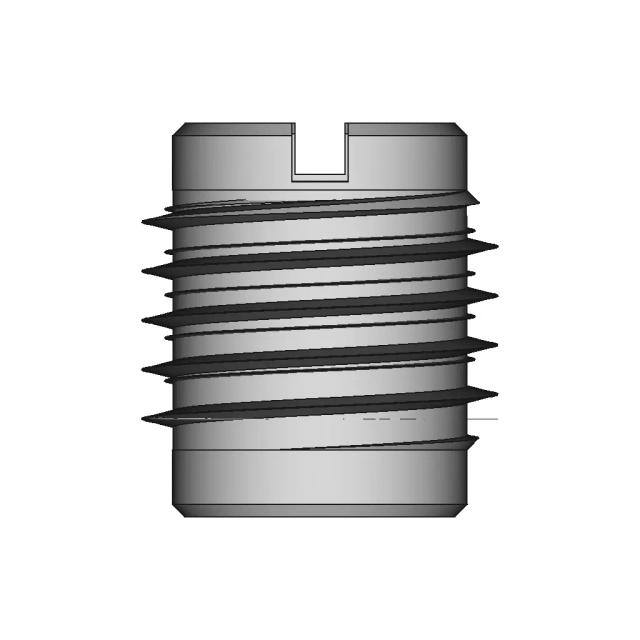 CAD Model of 1/4-20 Threaded Insert for Engineering Projects