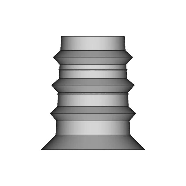 CAD Model of Threaded Brass Insert for Engineering Projects