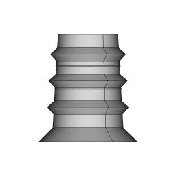 CAD Model of Threaded Brass Insert for Engineering Projects