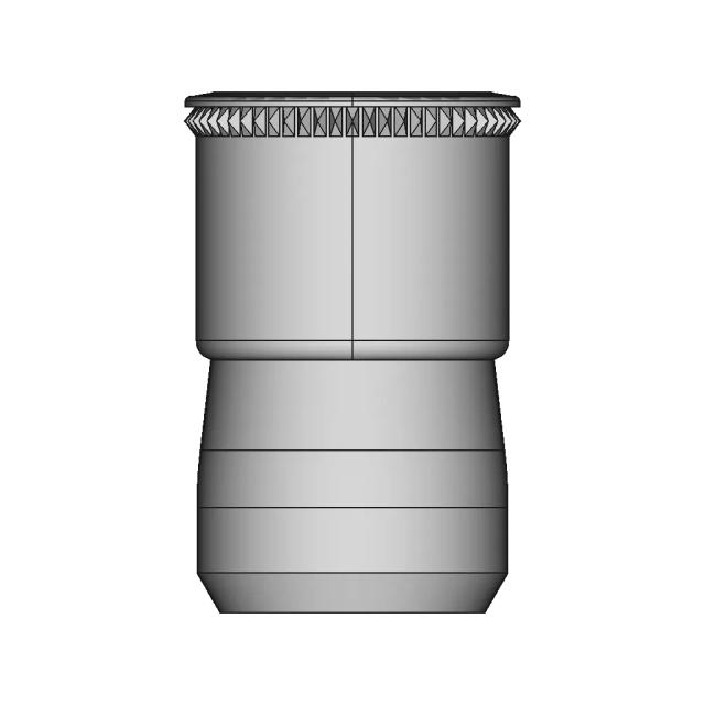 CAD Model of Knurled Threaded Insert for Engineering Projects