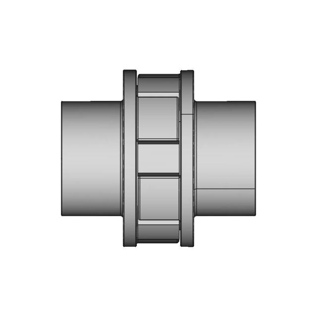 CAD Model of Shaft Coupling (Ø200) for Engineering Projects