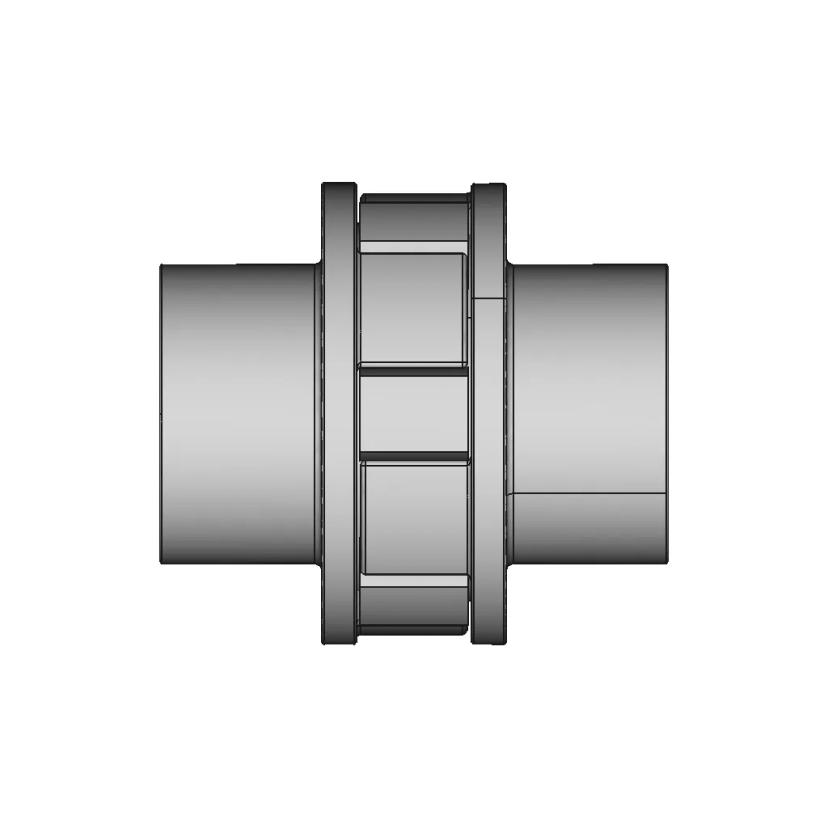 CAD Model of Shaft Coupling (Ø200) for Engineering Projects