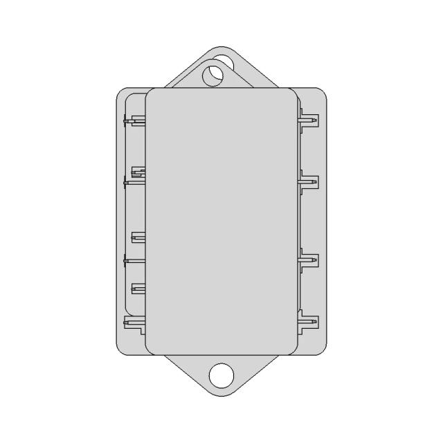 CAD Model of 4 Way Fuse Holder for Engineering Projects