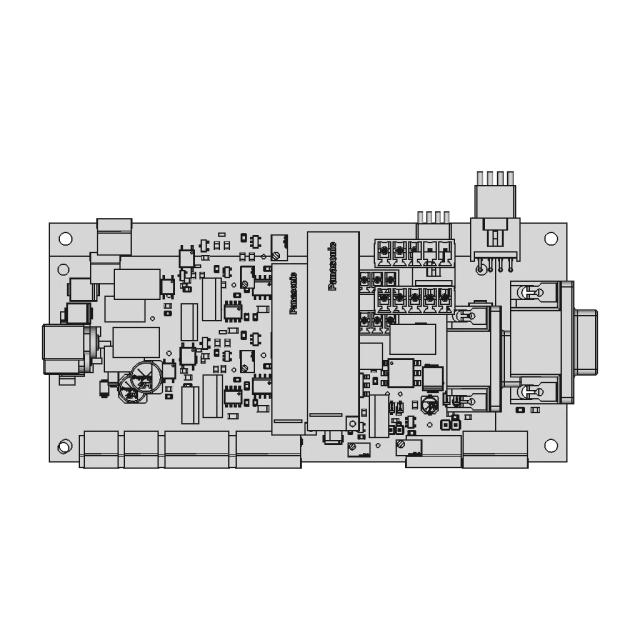 CAD Model of Printed Circuit Board Assembly for Engineering Projects