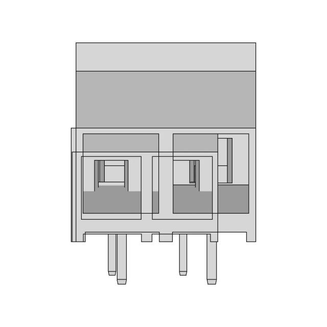 CAD Model of Pcb Terminal Blocks for Engineering Projects