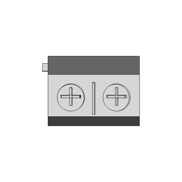 CAD Model of Terminal Block 2P 5Mm for Engineering Projects