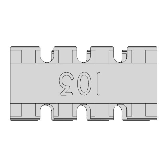 CAD Model of Smd Resistor Array for Engineering Projects