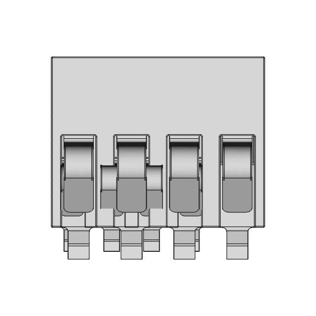 CAD Model of Battery Connector 4 Way for Engineering Projects
