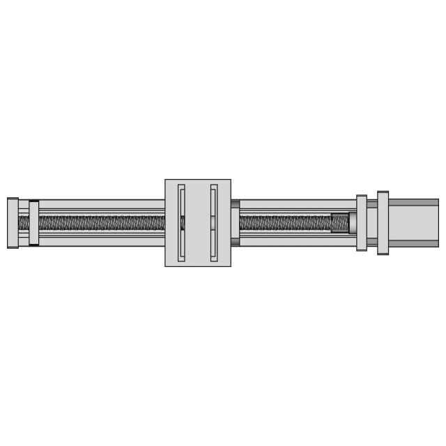 CAD Model of Linear Guide Actuator for Engineering Projects
