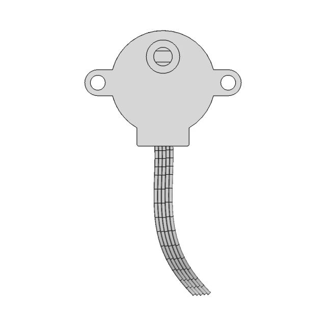 CAD Model of Stepper Motor 1Pc for Engineering Projects