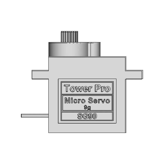CAD Model of Servomotor Sg90 for Engineering Projects