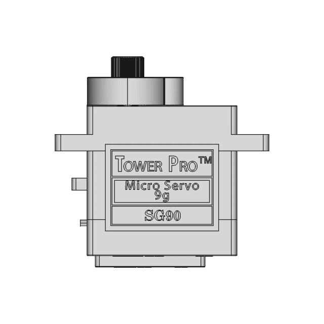 CAD Model of Servo Motor for Engineering Projects