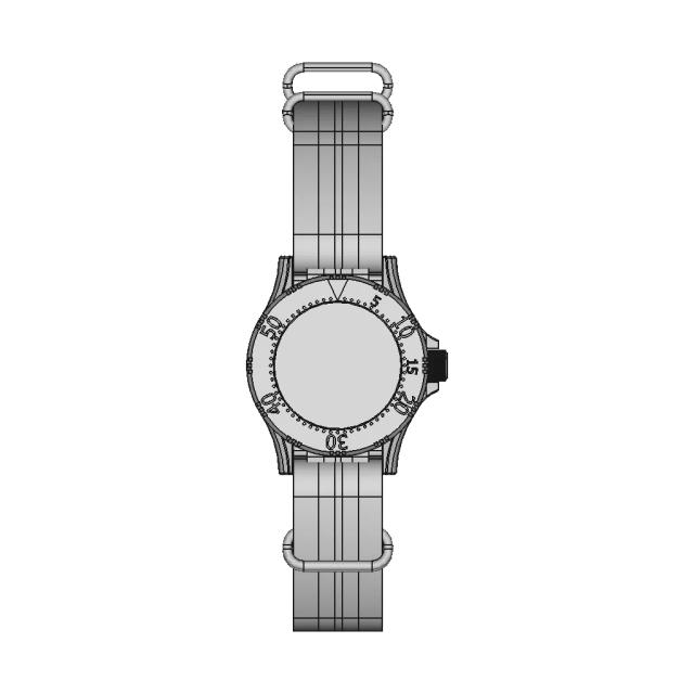 Heavy Duty Diver Watch - Downloadable CAD Representation