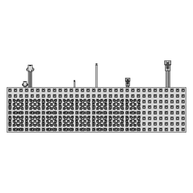 8X32 Led Matrix Ws2812B - Standard Mechanical Component