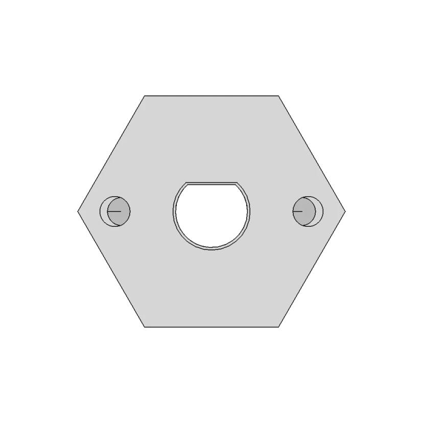 Hex Wheel Hub For 4Mm D Shaft | High-Quality CAD Model