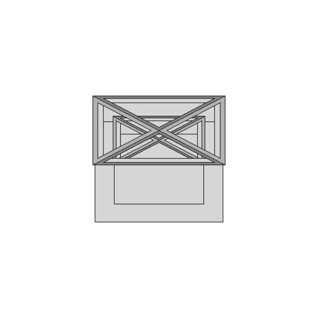 Modern Glass Temple Design | High-Quality CAD Model