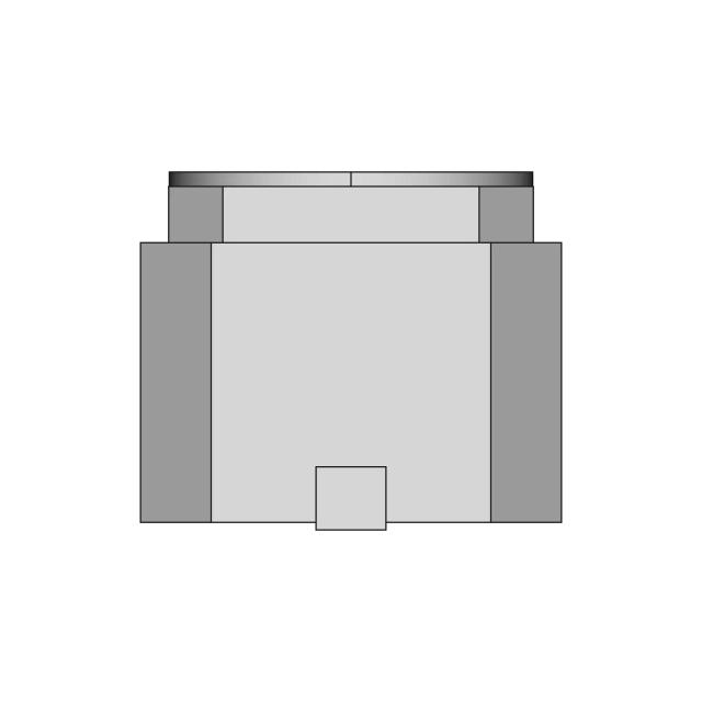 Silent Push Button 6X6X5 Mm - Downloadable CAD Representation