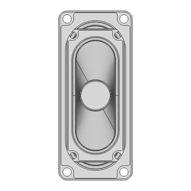 Visaton Sc 3.7 Nd Wp 8 Ohm - Downloadable CAD Representation