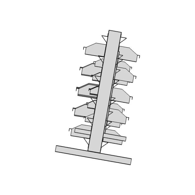 Mild Steel 4 Wheel Nut Bolt Trolley - Downloadable CAD Representation